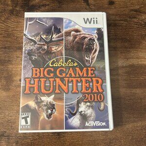 Cabelas Big Game Hunter 2010 Nintendo Wii Video Game With Case & Manual